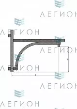 К42-1,0-0,5-12-5 кронштейн однорожковый