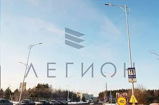 Установка опор наружного освещения